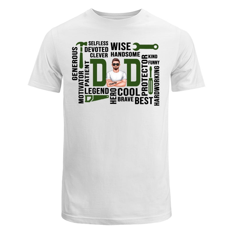 Dad The Man The Legend Definition Word Art Cool Gift For Dad Personalized Shirt