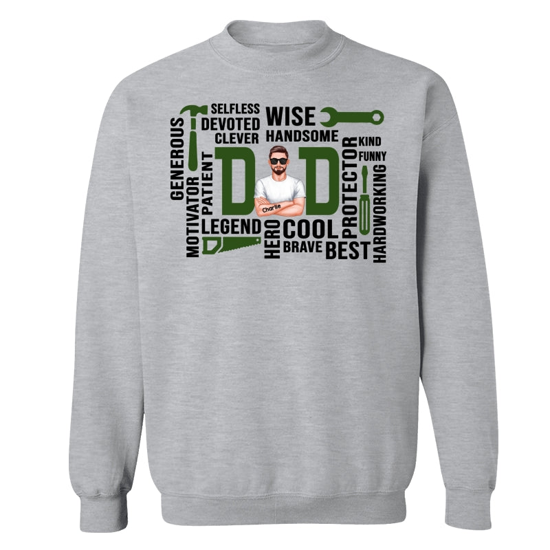 Dad The Man The Legend Definition Word Art Cool Gift For Dad Personalized Shirt