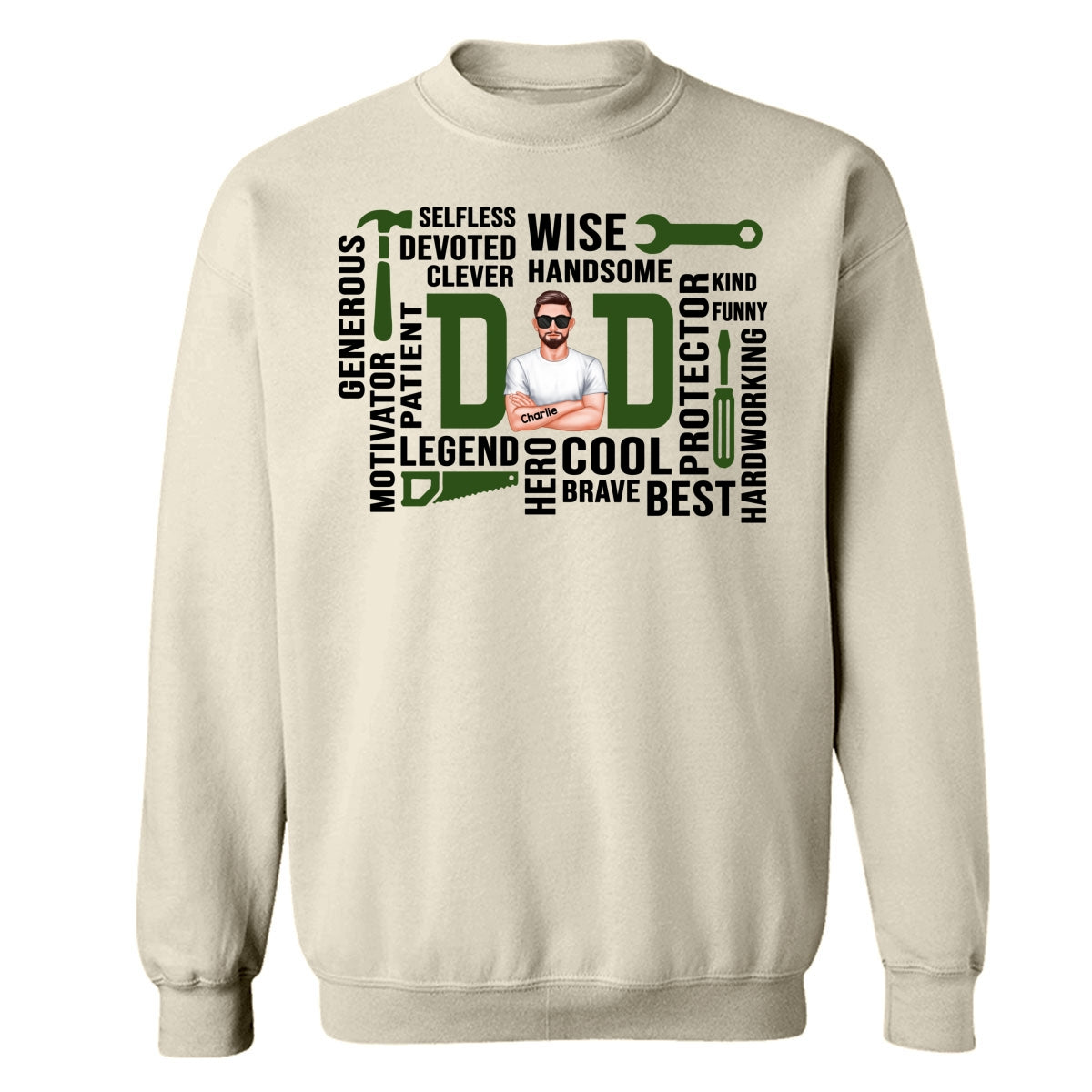 Dad The Man The Legend Definition Word Art Cool Gift For Dad Personalized Shirt