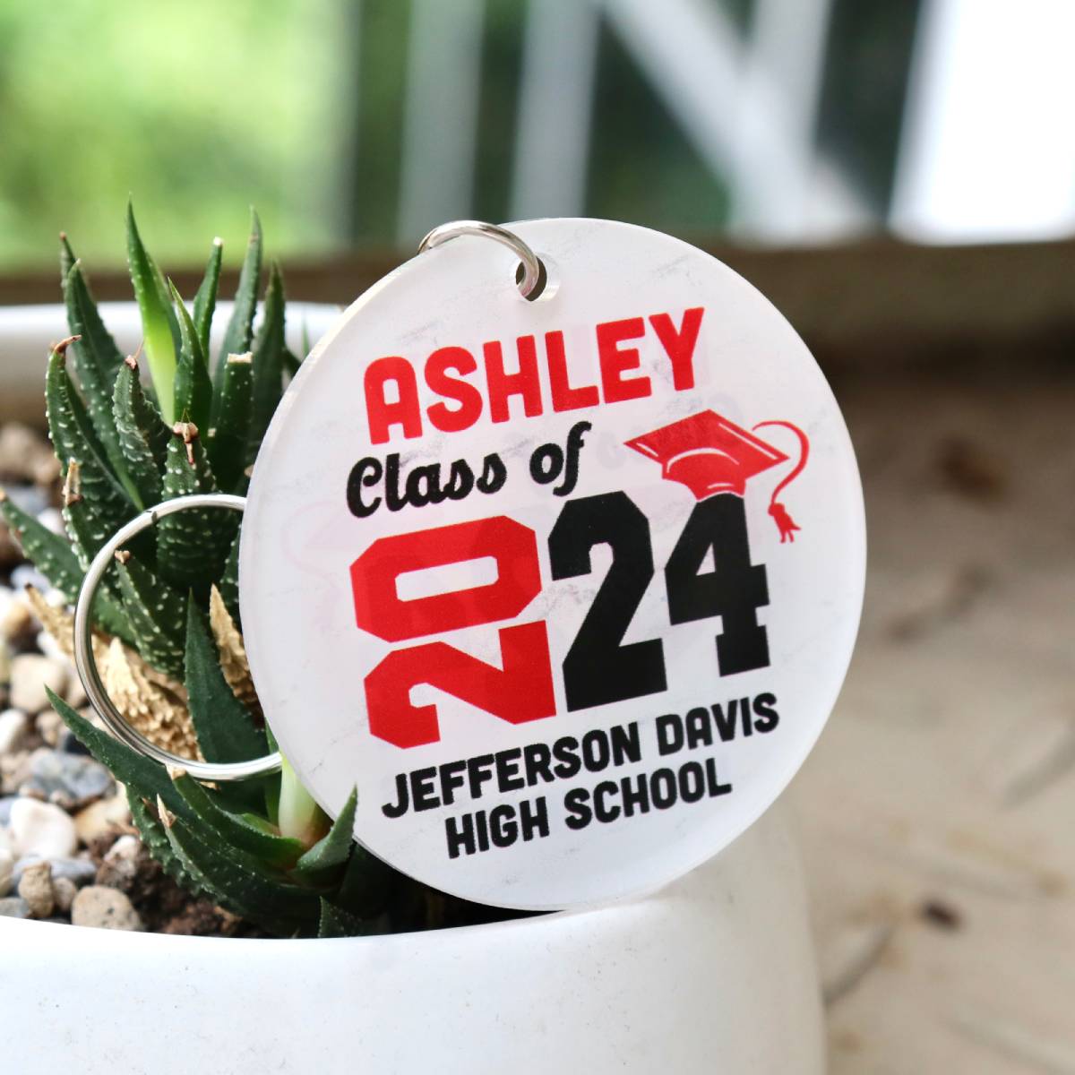 Senior Class Of 2024 Graduation Gift Personalized Acrylic Keychain