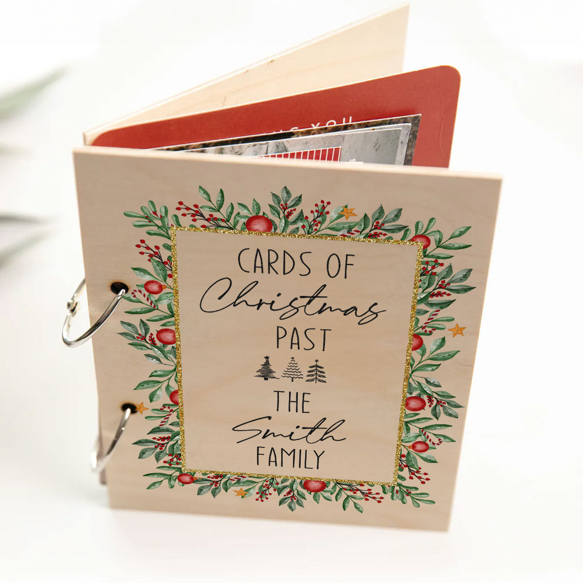 Cards Of Christmas Past Christmas Holy Personalized Christmas Card Keeper