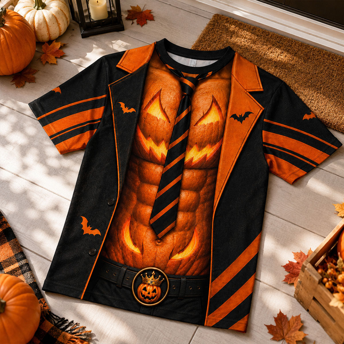 Pumpkin King - Personalized Shirt - Halloween Gift For Husband, Dad, Grandpa