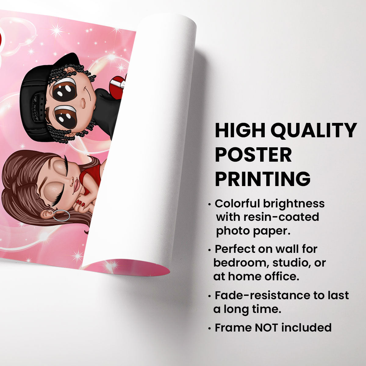 Y2K Couple Personalized Poster, Unique Gift For Him, For Her