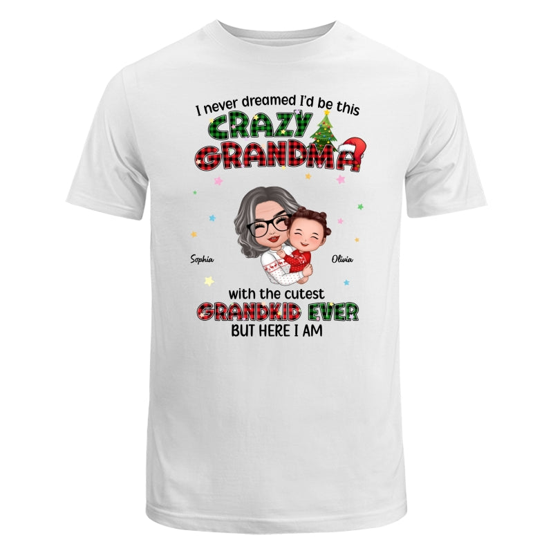 Never Dreamed Would Be The Craziest Grandma Christmas Personalized Hoodie Sweatshirt