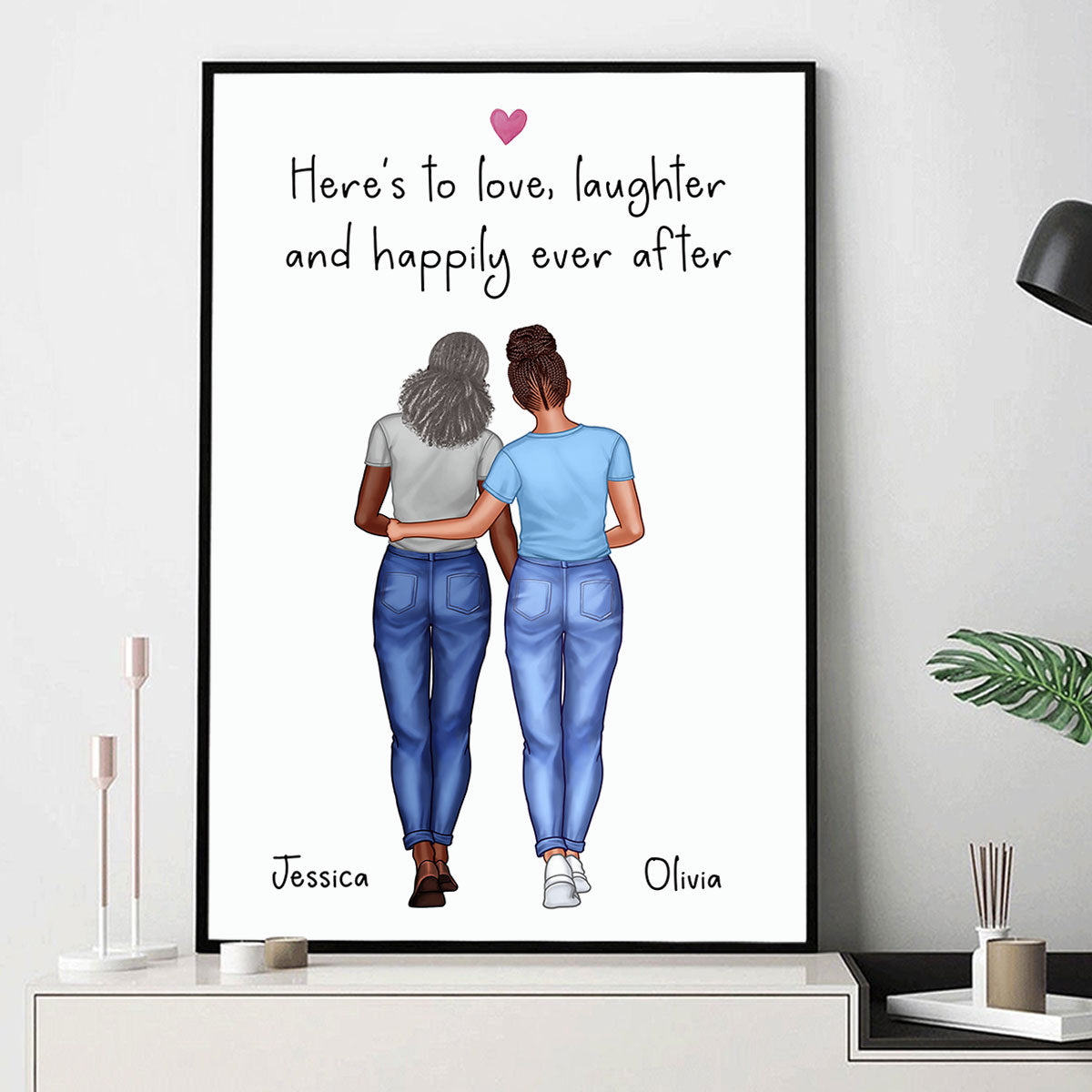 Everything I Am Is Because Of You Gift Personalized Poster