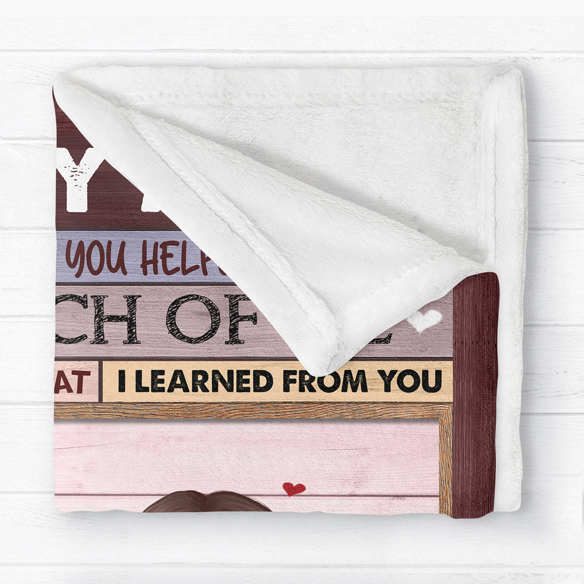 To My Mom Pink Palette Pretty Mother & Daughter Personalized Fleece Blanket