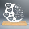 Hearts Children Names Gift For Mom Personalized Custom Shape LED Night Light