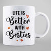 Fall Season Leaves Best Friends Personalized Mug