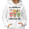 Coffee And Cats Better Life Personalized Shirt