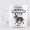 Roses Are Red Walking Dog Personalized Mug