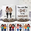 The She To My Nanigans Leopard Besties Personalized Mug