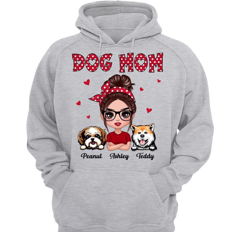 Polka Dot Pattern Doll Dog Mom Gift For Dog Lovers Personalized Shirt