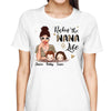 Leopard Rockin‘ Grandma Life Cocktail Girl & Peeking Kid Personalized Shirt