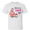 Rockin‘ Grandma Life Cocktail Woman Peeking Kid Personalized Shirt