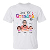 Livin‘ That Grandma Mom Auntie Life Pretty Woman Holding Kids Personalized Shirt