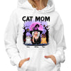 Halloween Witch And Cats Personalized Shirt