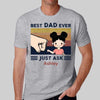 Best Dad Ever Kids Fist Bump Retro Personalized Shirt