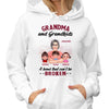 Pretty Grandma And Her Grandkids A Bond That Can‘t Be Broken Personalized Shirt