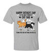 Walking Cats With Toilet Paper Happy Father‘s Day Personalized Shirt