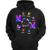 Mom Galaxy Butterflies Personalized Hoodie Sweatshirt