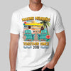 Summer Couple Back View The Beach Is Calling Personalized Shirt