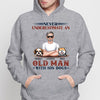 Never Underestimate Old Man And Dogs Dog Dad Personalized Shirt