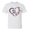 Dog Cat Mom Heart Paw Independence Day 4th Of July Personalized Shirt