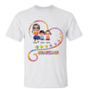 Grandma And Kids In Heart Personalized Shirt