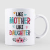 Posing Doll Mom And Daughter In House Background Personalized Mug