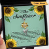 Sunflower Meaning Gift For Women Personalized Sunflower Pendant Necklace