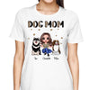 Half Leopard Doll Dog Mom Sitting Personalized Shirt