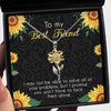 You Won‘t Have To Face Problems Alone Besties Best Friends Gift Sunflower Necklace