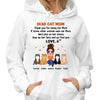 Thank You For Being Cat Mom Gift Personalized Hoodie Sweatshirt