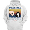 Thanks Dad For Putting Up With Us Fluffy Cat Punch Hand Personalized Hoodie Sweatshirt