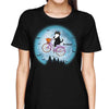 Halloween Bike Cats Riding Moon Personalized Shirt