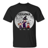 Halloween Grey Moon Pretty Grandma & Doll Kids Personalized Shirt