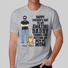 Dog Dad Man Standing Happy Father‘s Day Gift Personalized Shirt