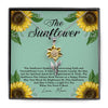 Sunflower Meaning Gift For Women Personalized Sunflower Pendant Necklace