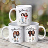 Besties Forever Cartoon Caricature Best Friend Personalized Mug