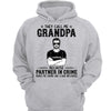 They Call Me Grandpa Partner In Crime Black And White Man Personalized Hoodie Sweatshirt