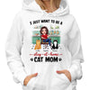 Stay At Home Cat Mom In Kitchen Gift Personalized Shirt