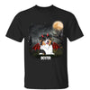 Halloween Cute Peeking Dog On Moon Light Personalized Shirt