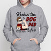 Rockin‘ Dog Dad Life Strong Man Personalized Hoodie Sweatshirt