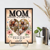 Mom You Are The World Photo Collage Personalized 2-Layer Wooden Plaque