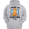 Cats Work On Computer Personalized Shirt