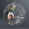 Hummingbird Always With You Blossom Tree Memorial Custom Photo Personalized Acrylic Ornament