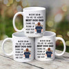 Dad Carrying Dogs On Shoulder Father‘s Day Gift Personalized Mug