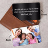 We Love You Custom Family Photo Personalized Wallet Keepsake Personalized Metal Wallet Card