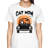 Halloween Cats On Car Personalized Shirt