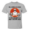 Moon Simple Old Man Like Dogs Personalized Shirt